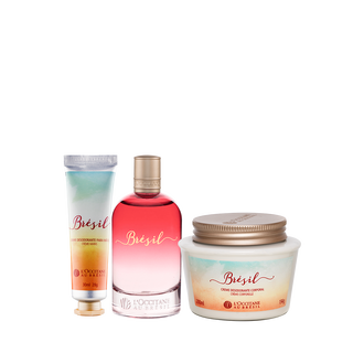 Combo Completo Brésil: Deo Colônia, Creme Corporal e Mãos
